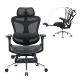 SIHOO Doro C300 Fauteuil de Bureau Ergonomique JT -Soutien Lombaire Auto-ajustable-Noir