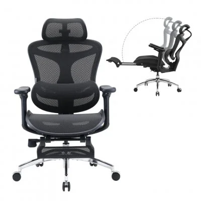 SIHOO Doro C300 Fauteuil de Bureau Ergonomique JT -Soutien Lombaire Auto-ajustable-Noir