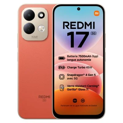 Smartphone Xiaomi Redmi 17 6.9"" 5G Double nano SIM 128 Go Orange