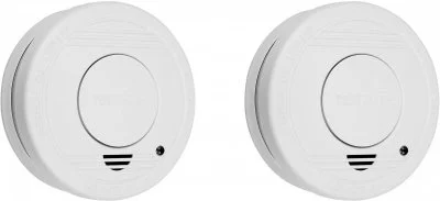 Smartwares Ensemble de détecteur de fumée 2 pcs 10x10x3,5 cm Blanc