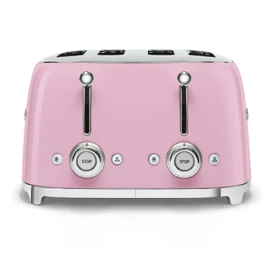 Smeg 770926339 Grille-pain, Métal, Rose