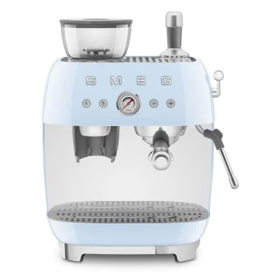 Smeg EGF03PBEU Machine à expresso automatique Style 50s Bleu pastel