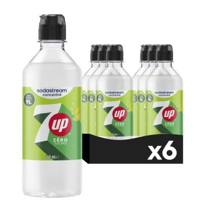 SODASTREAM 3009986 - Lot de 6 Concentrés 7UP free