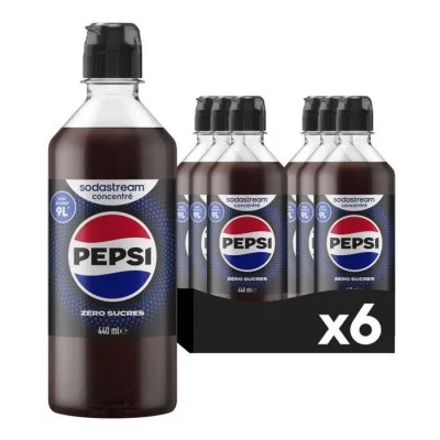 SODASTREAM 3009987- Lot de 6 Concentrés PEPSI max