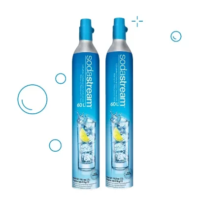 Sodastream - lot de 2 cylindres de recharge gaz co2