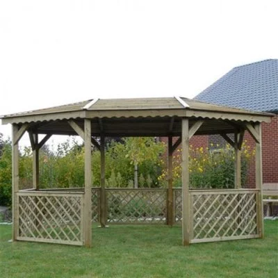 Solid Pergola Kioske Couvert 3,4mx 4,5m