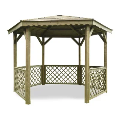 Solid Pergola Kioske Couvert 3,5mx 3m