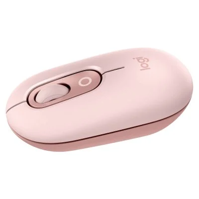 Souris sans fil Logitech Pop Mouse avec émojis personnalisables Bluetooth Rose