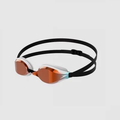 Speedo Fastskin Speedsocket 2 Mirror Swimming Goggles Blanc