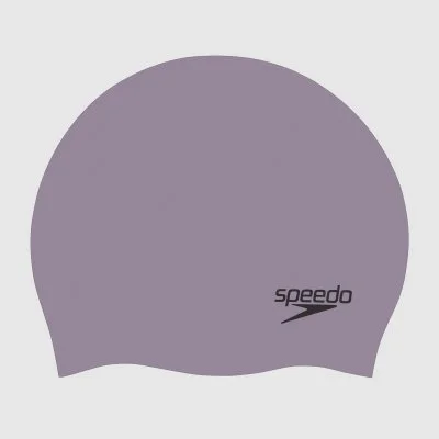 Speedo - Plain Moulded Silicone Cap - Bonnet de bain gris