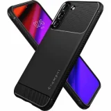 SPIGEN Rugged Armor Coque Compatible avec Samsung Galaxy S22 5G - Noir