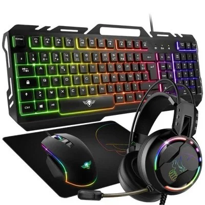 Spirit of Gamer PRO MKH5 clavier USB AZERTY Français Noir