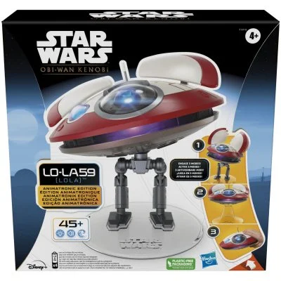 Star Wars Obi-wan Kenobi Lola L0l459 Animatronic Figure Argenté