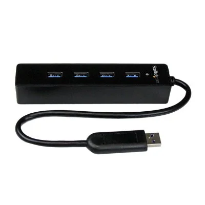 Startech 4 Port Superspeed Portable Usb 3.0 Hub Noir