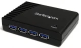 STARTECH Hub Usb 3.0 à 4 Ports-noi One Size Black
