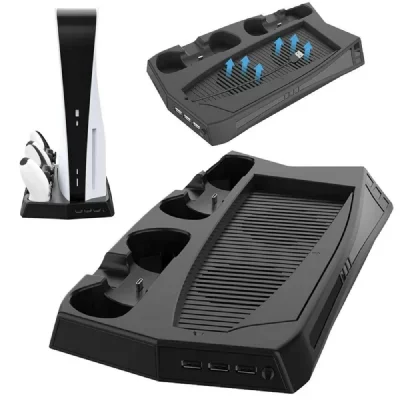 Station de charge pour manette ps5 + ventilateur refroidisseur console