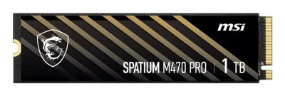 Stockage interne - MSI - SPATIUM M470 M.2 2280 PCIe 4.0 NVMe - 1 To