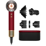 DYSON Supersonic Nural Cheveux lisses à ondulés Velours Rouge et Or