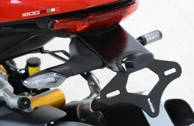 Support de plaque d´immatriculation R&G Racing noir Ducati Monster 1