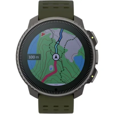 SUUNTO Montre cardio GPS Vertical Titanium Solar Forest Vert