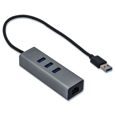 Switch > i-tec i-tec Switch i-tec I-TEC USB 3.0 Metal 3-Port HUB with Gigabit Ethern