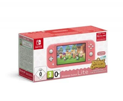 Swith Lite Corail + Animal Crossing New Horizons