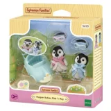 SYLVANIAN FAMILIES Sylvanian familles® Figurine jumeaux pingouins et voiture 5695