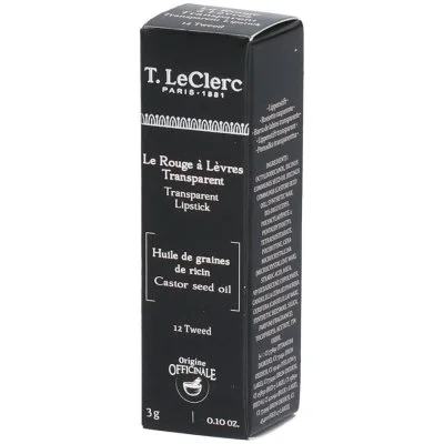 T. LeClerc Rouge À Lèvres Transparent 12 Tweed 3g