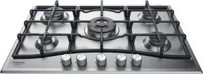 Table de cuisson gaz 75cm 5 feux inox hotpoint - HOT8050147005859