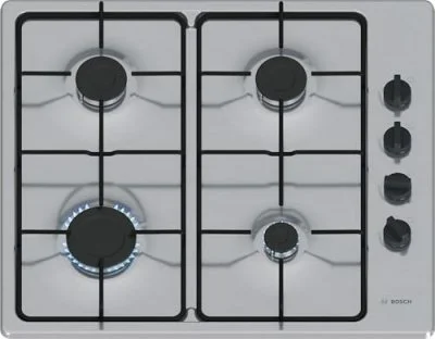 Table de cuisson gaz Bosch PBP6B5K80 - Série 2 - 58 x 4,5 x 51 cm