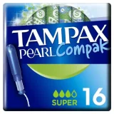 TAMPAX Compak Pearl Super Tampons 16 Unités