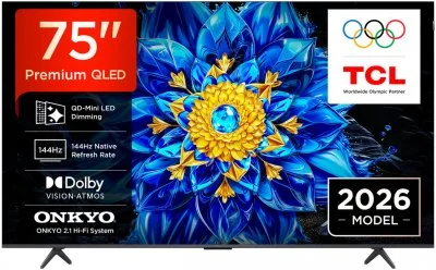 TCL P8L 75P8L TV 190,5 cm (75 ) 4K Ultra HD Smart TV Wifi Noir 450 cd/m² - Neuf