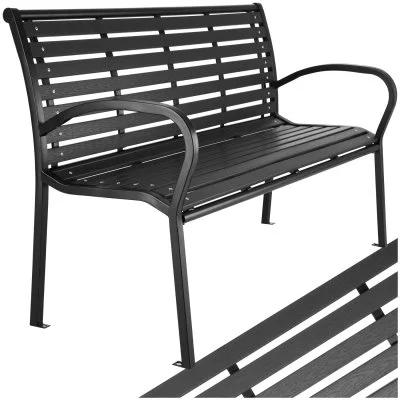 Tectake banc de jardin pino 3 places 126 x 62 x 81,5cm 403213