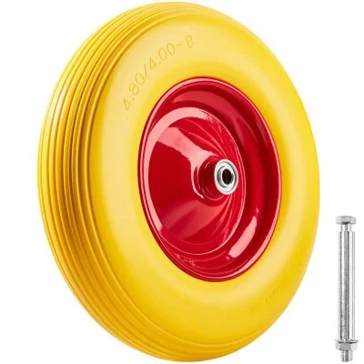 TecTake Roue pour brouette caoutchouc plein