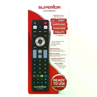 Télécommande TV Ready5 Smart SUPERIOR SUPTRB019 (SAMSUNG, LG, PHILIPS, SONY, PANASONIC)