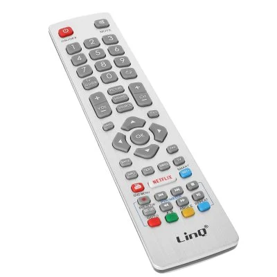 Télécommande Universelle pour Téléviseur Sharp Touches Complètes Portée 8m Blanc