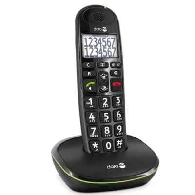 telephone fixe Doro PhoneEasy 110 Noir