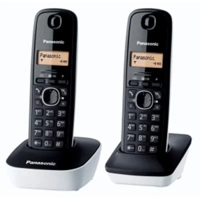 Téléphone fixe Panasonic KX-TG1612SP1 Noir Blanc - -