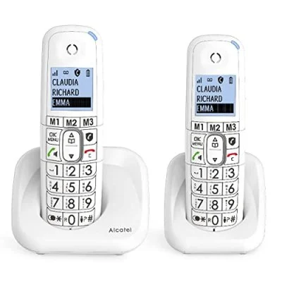 Téléphone fixe sans fil Alcatel XL785 Voice Duo Blanc