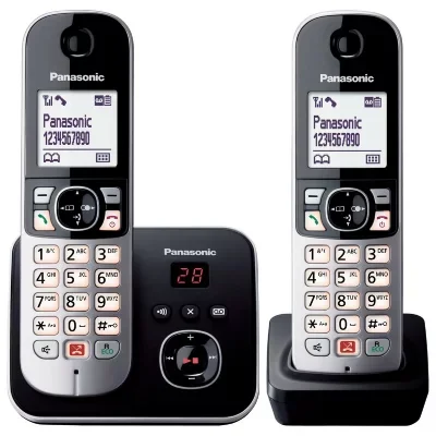 Téléphone sans fil répondeur PANASONIC KX-TG6862FRB Duo