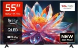 TCL Téléviseur 55T6C 55 Pouces QLED 4K UHD Fire TV Smart TV HDR Multi Format Dolby Atmos Motion Clarity