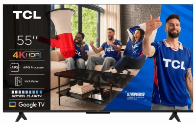 Téléviseur LED TCL 55 pouces 55P6K UltraHD 4K Dolby Audio HDR10 Google