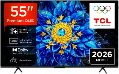 Téléviseur Tcl P8l 55p8l 55"" 4k Uhd Qd-mini Led 144hz Noir