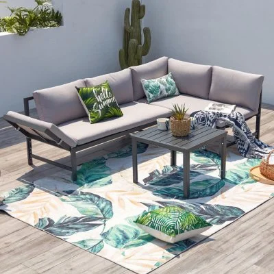 Teora salon de jardin bas, canapé inclinable CONCEPT USINE
