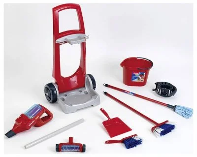 Theo klein Chariot d'entretien enfant aspirateur Vileda Upright 6720