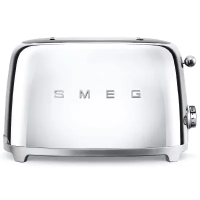 Toaster 2 fentes extra larges chromé Années 50 - Smeg