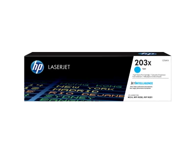 Toner laser HP 203X (CF541X) - Cyan