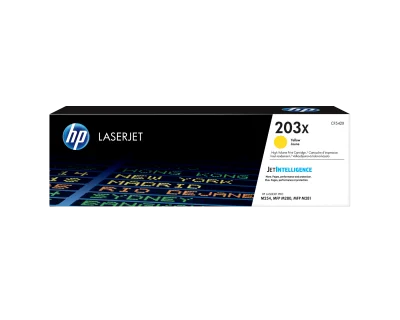 Toner laser HP 203X (CF542X) - Jaune