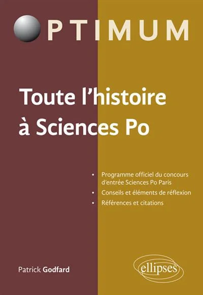 Toute l'histoire à Sciences Po. Programme officiel du concours d'entrée Sciences Po Paris