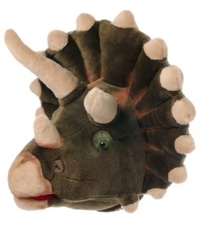 Trophée peluche dinosaure triceratops bibib & co